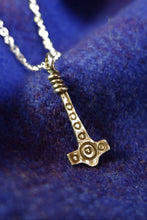 Load image into Gallery viewer, Anglo Saxon Thunor Hammer / Thors hammer/ Mjolnir. Available in gold, silver or bronze (2023 Version)