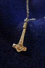 Load image into Gallery viewer, Anglo Saxon Thunor Hammer / Thors hammer/ Mjolnir. Available in gold, silver or bronze (2023 Version)