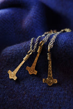 Load image into Gallery viewer, Anglo Saxon Thunor Hammer / Thors hammer/ Mjolnir. Available in gold, silver or bronze (2023 Version)