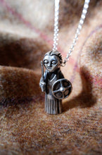 Load image into Gallery viewer, Harby Viking Valkyrie Pendant in Silver, Bronze, or Gold Plated