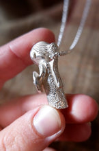 Load image into Gallery viewer, Harby Viking Valkyrie Pendant in Silver, Bronze, or Gold Plated