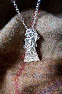 Tissø Viking Valkyrie Pendant in Silver or Gold Plated