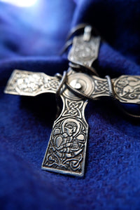 Galloway Hoard Pectoral Cross in Sterling Silver - True to Size