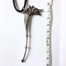 Load image into Gallery viewer, Large Pendant based on a Celtic Carnyx War Horn - silver