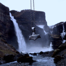 Load image into Gallery viewer, Sejerby Mjolnir/ chunky plain Thors hammer in Sterling silver, Made to order