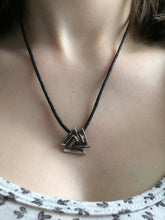 Load image into Gallery viewer, Germanic “Valknut” Pendant in Sterling Silver