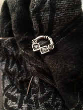Load image into Gallery viewer, Celtic/Pictish Pseudo Penannular Brooch in Sterling Silver