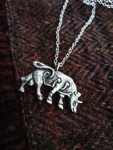 Load image into Gallery viewer, Burghead Bull Pictish Pendant in Sterling Silver