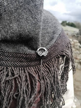 Load image into Gallery viewer, Celtic/Pictish Pseudo Penannular Brooch in Sterling Silver