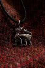 Load image into Gallery viewer, Pictish Cat Pendant in Silver