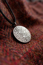 Load image into Gallery viewer, Large Aberlemno Pictish Stone Swirl Pendant