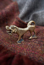 Load image into Gallery viewer, Pictish Dog Figurine in Bronze - Based on a possible helmet crest from Islandbridge Viking burial