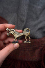 Load image into Gallery viewer, Pictish Dog Figurine in Bronze - Based on a possible helmet crest from Islandbridge Viking burial