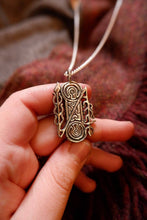 Load image into Gallery viewer, Dyce Pictish double disc and z-rod pendant in sterling silver