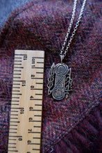 Load image into Gallery viewer, Dyce Pictish Double Disc and Z-rod Pendant in Sterling Silver