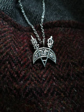 Load image into Gallery viewer, Dyce V-rod and Crescent Pendant in Sterling Silver