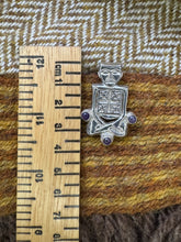 Load image into Gallery viewer, Oseberg Buddah Pendant in Silver with Amethyst