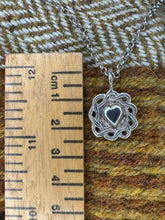 Load image into Gallery viewer, Gight Castle Heart Pendant in Silver