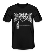 Load image into Gallery viewer, Mens Caledonian Forge Rosemarkie V-Rod and Crescent Logo T-Shirt