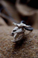 Load image into Gallery viewer, Mari Lwyd Welsh Horse skull Silver Pendant