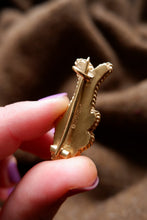 Load image into Gallery viewer, Frankish Fish Brooch in Gold Plated Silver