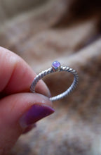 Load image into Gallery viewer, Sterling Silver Ring with Amethyst UK Size M