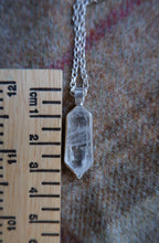 Load image into Gallery viewer, Unique Sterling Silver Pendant with Clear Quartz