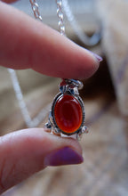 Load image into Gallery viewer, Unique Sterling Silver Pendant with Gemstone