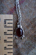 Load image into Gallery viewer, Unique Sterling Silver Pendant with Gemstone