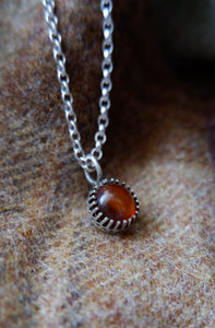 Unique Sterling Silver Pendant with Amber