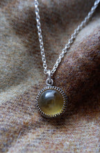 Load image into Gallery viewer, Unique Sterling Silver Pendant with Amber