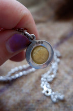 Load image into Gallery viewer, Unique Sterling Silver Pendant with Amber