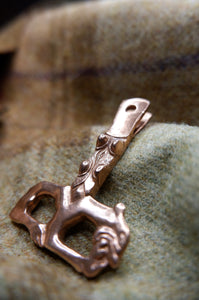 Pictish "Buckle" or strap end based on find from Dundurn Hillfort.