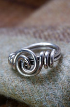 Load image into Gallery viewer, Sterling Silver Saxon Twist Ring - UK Size L