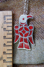 Load image into Gallery viewer, 800 Silver Merovingian Eagle/Raven Pendant