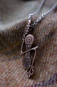 Aberlemno Pictish double disc and z-rod pendant