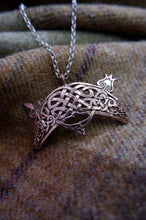 Load image into Gallery viewer, Pictish V-rod and Crescent Pendant Inspired by the Rosemarkie Stone Carving