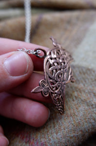 Pictish V-rod and Crescent Pendant Inspired by the Rosemarkie Stone Carving