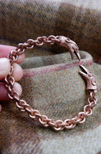 Load image into Gallery viewer, Raven Headed Braided Bracelet in Bronze