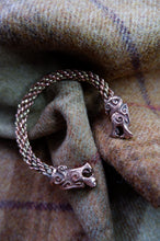 Load image into Gallery viewer, Lion Headed Braided Bracelet in Bronze