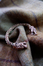 Load image into Gallery viewer, Lion Headed Braided Bracelet in Bronze