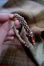 Load image into Gallery viewer, Lion Headed Braided Bracelet in Bronze