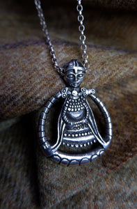 Large Ostergotland Freya Pendant - Sterling Silver or Bronze