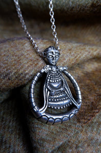 Large Ostergotland Freya Pendant - Sterling Silver or Bronze