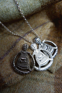 Large Ostergotland Freya Pendant - Sterling Silver or Bronze