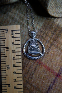 Large Ostergotland Freya Pendant - Sterling Silver or Bronze