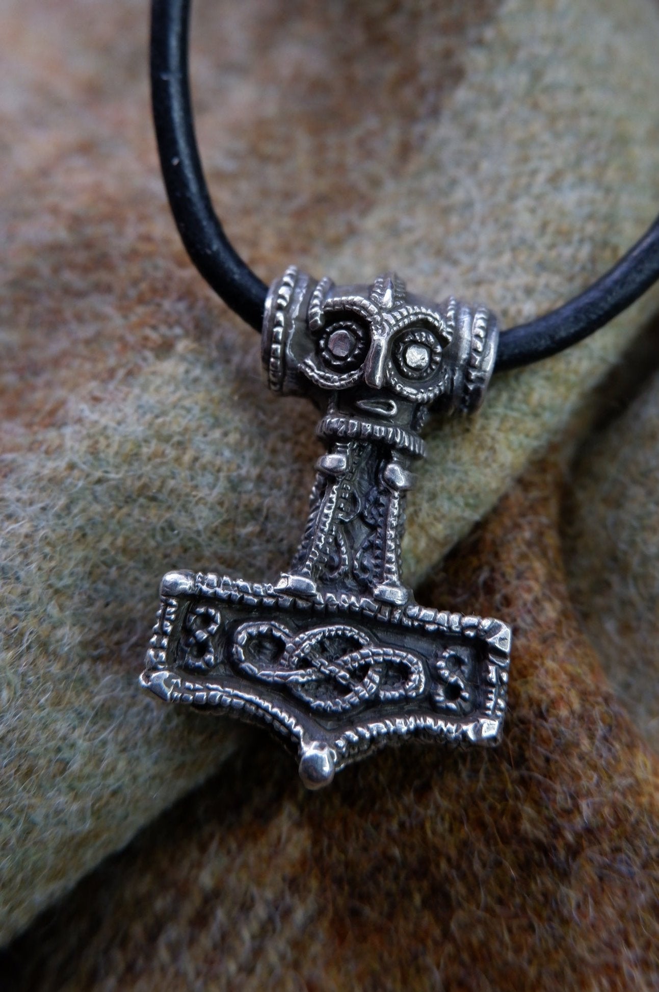 Time Turner Large Sterling Silver Thor's Hammer (Mju00f6lnir
