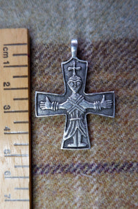 PRE-ORDER Viking Double Sided Cross Pendant from Taskula, Finland in Bronze or Sterling Silver