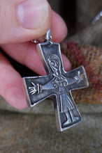 Load image into Gallery viewer, PRE-ORDER Viking Double Sided Cross Pendant from Taskula, Finland in Bronze or Sterling Silver