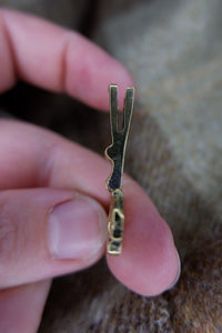 Pictish strap end or hanger based on find from Dundurn Hillfort.